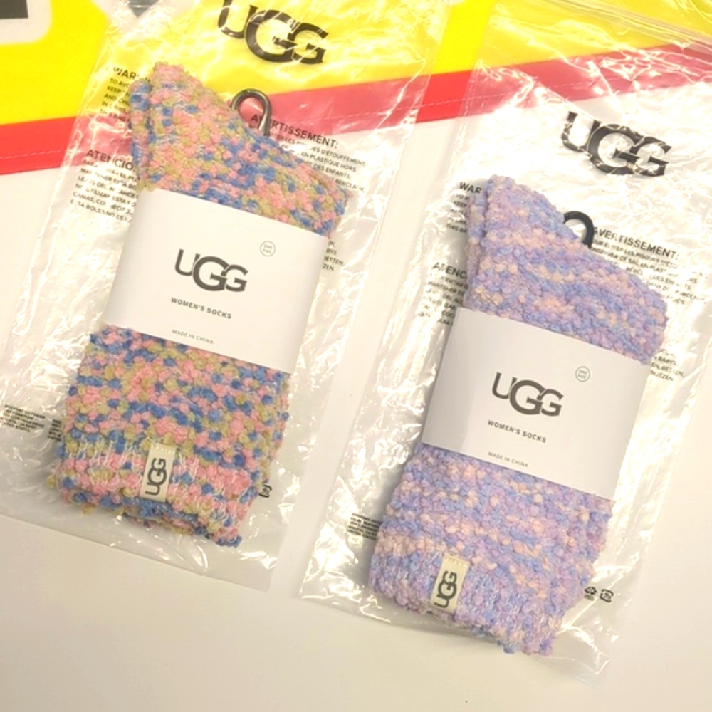 2 x UGG Crew Socks Multi-Marl - Picture 1 of 5